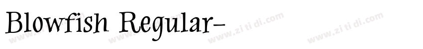Blowfish Regular字体转换